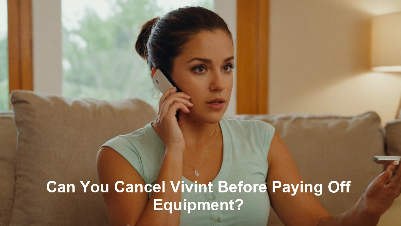 Can You Cancel Vivint Before Paying Off Equipment?