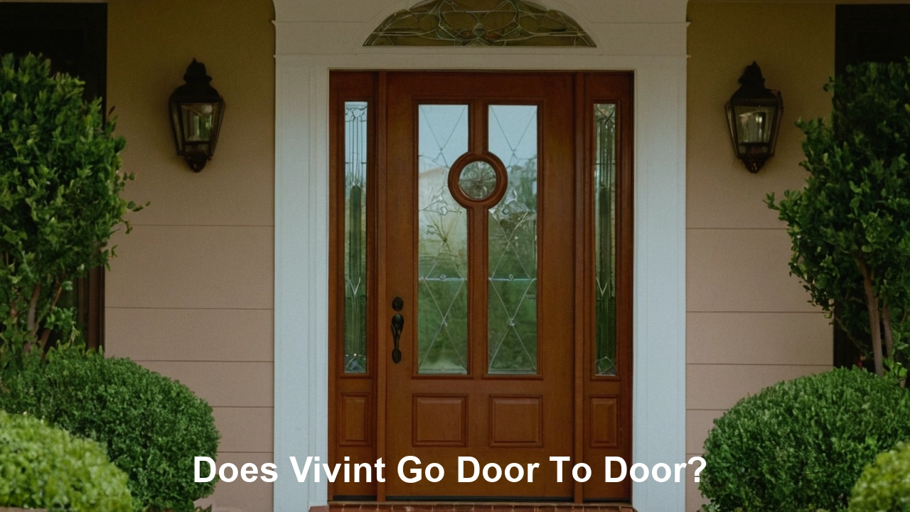 Does Vivint Go Door To Door?