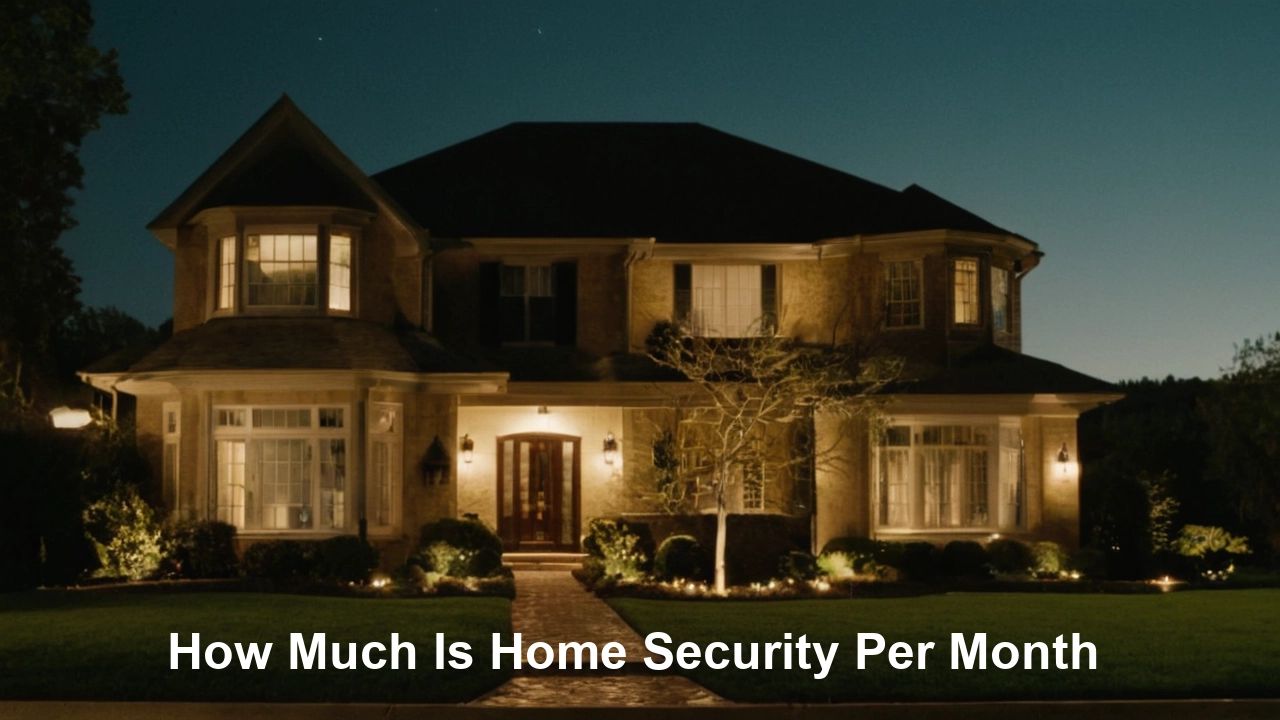 How Much Is Home Security Per Month