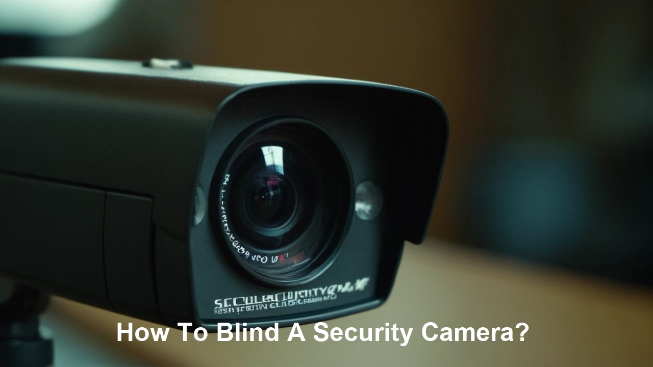 How To Blind A Security Camera