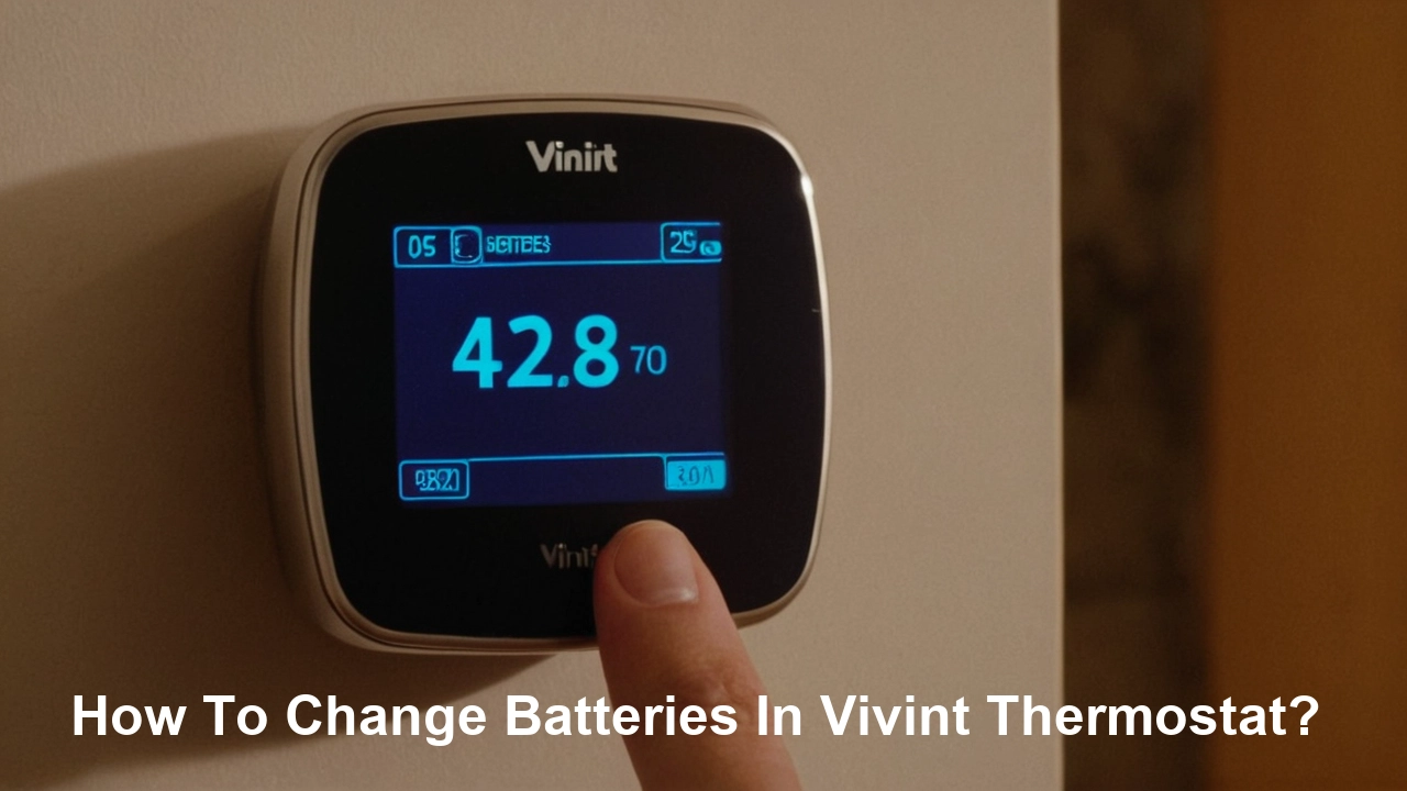 How To Change Batteries In Vivint Thermostat?