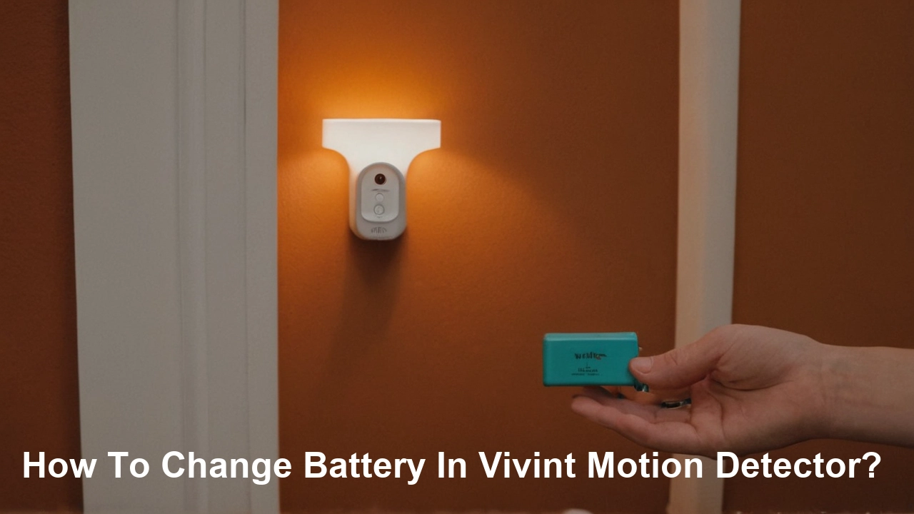 How To Change Battery In Vivint Motion Detector?