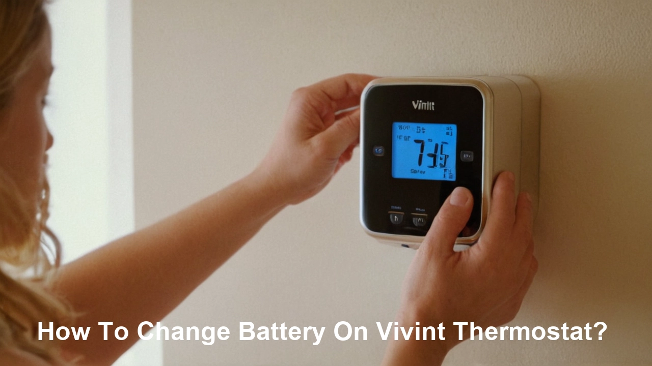 How To Change Battery On Vivint Thermostat?