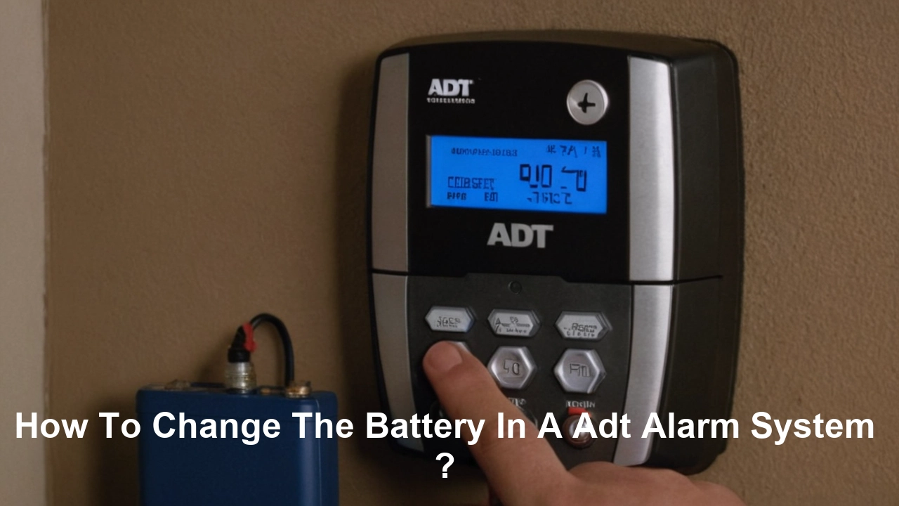 How To Change The Battery In A Adt Alarm System ?