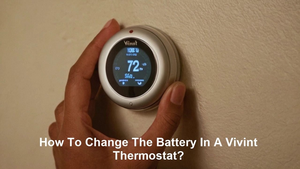 How To Change The Battery In A Vivint Thermostat?