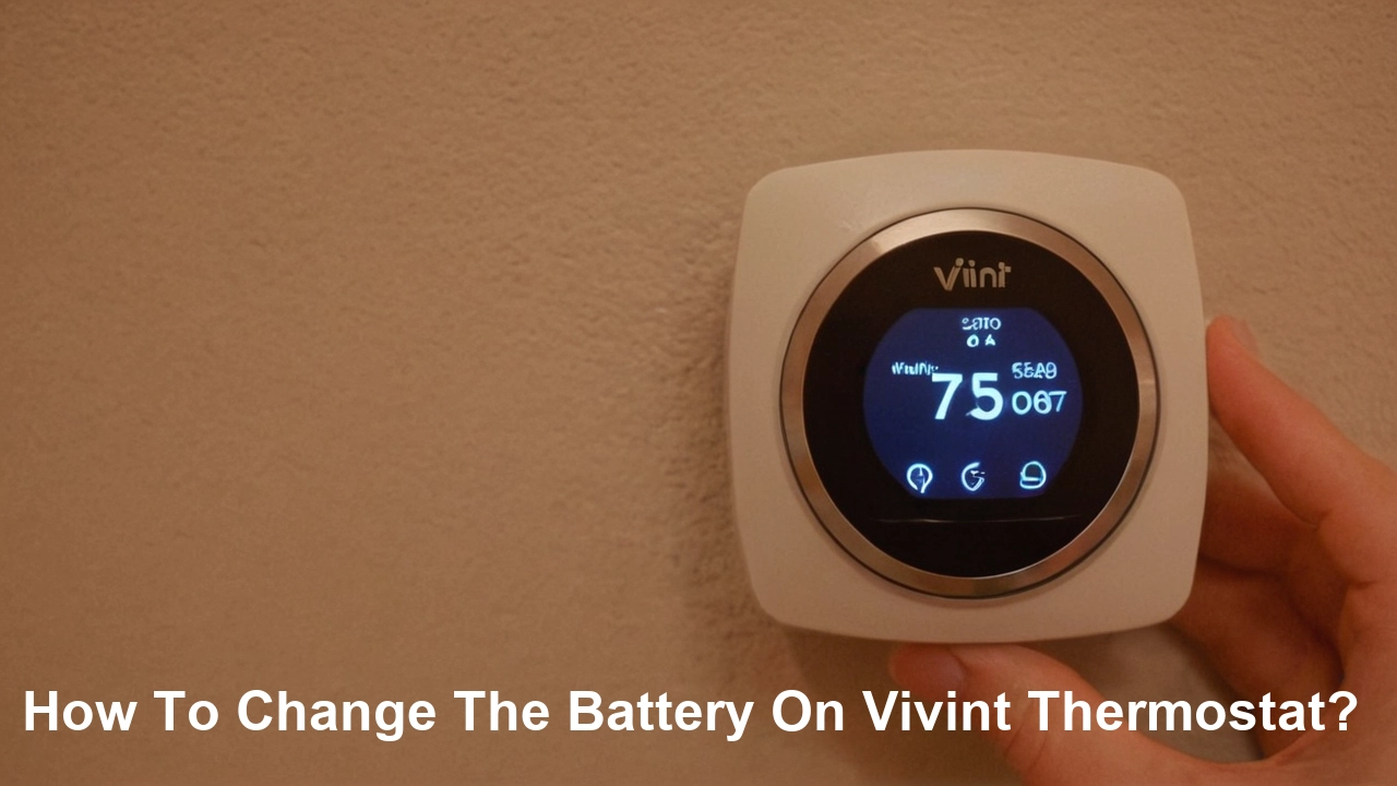 How To Change The Battery On Vivint Thermostat?