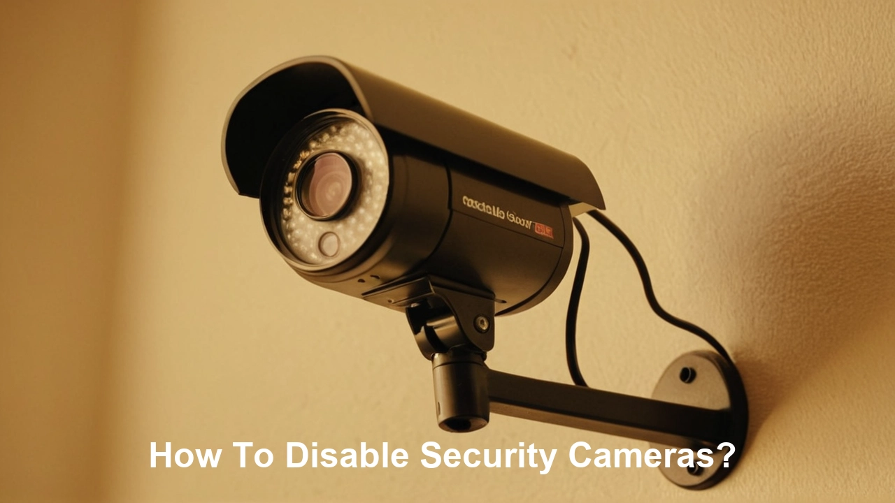 How To Disable Security Cameras?