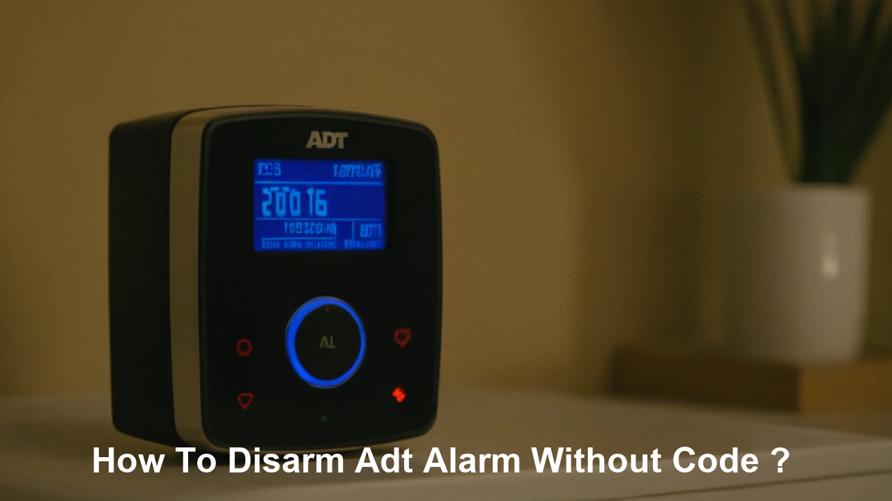 How To Disarm Adt Alarm Without Code ?