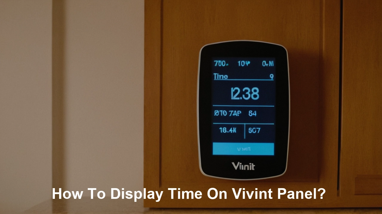 How To Display Time On Vivint Panel?