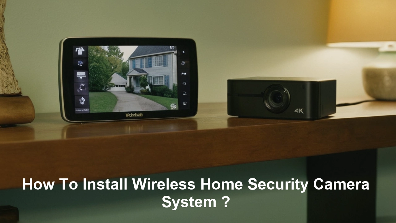 How To Install Wireless Home Security Camera System ?