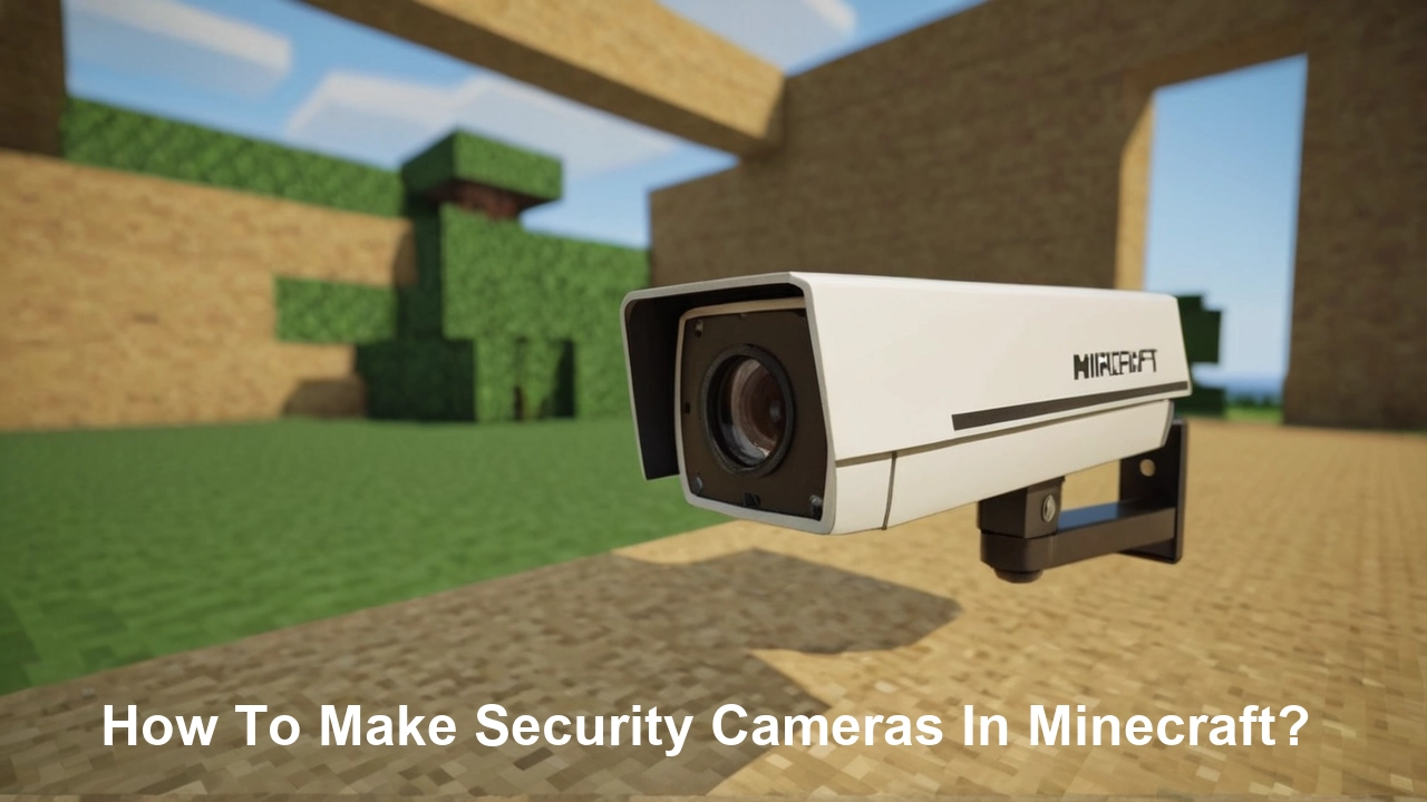 How To Make Security Cameras In Minecraft?