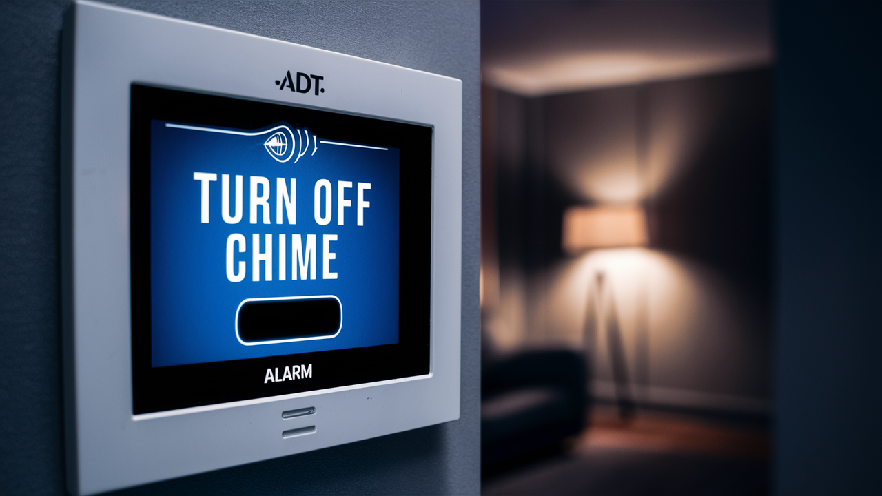 How To Turn Off Chime On Adt Alarm Panel ?