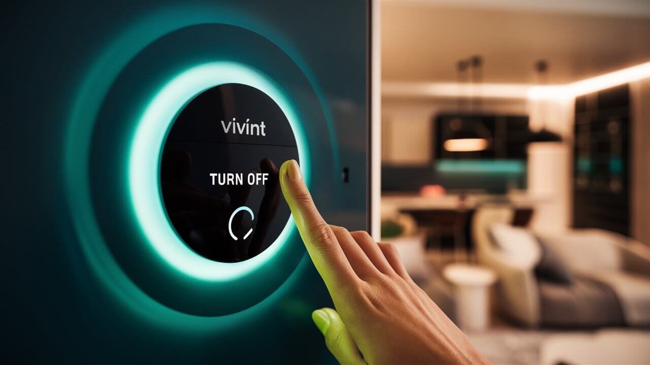 How To Turn Off Green Light On Vivint Panel?