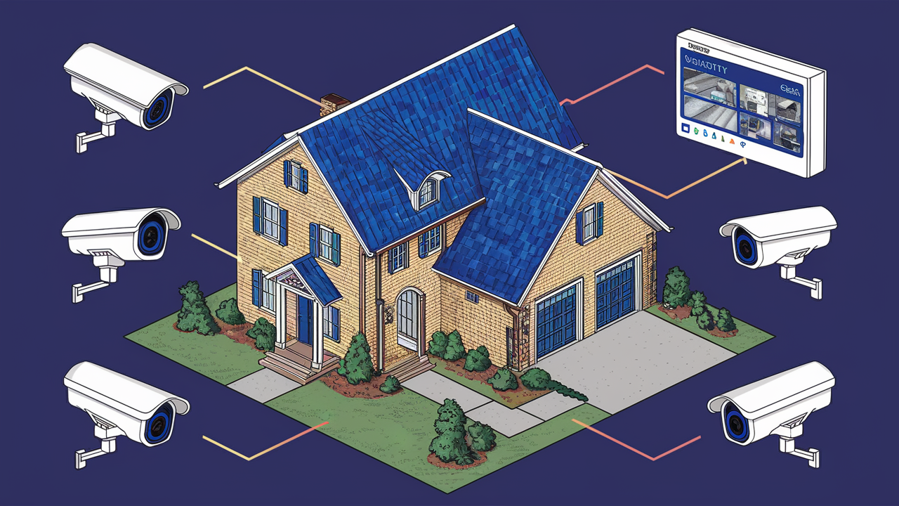 Where To Place Security Cameras On House?